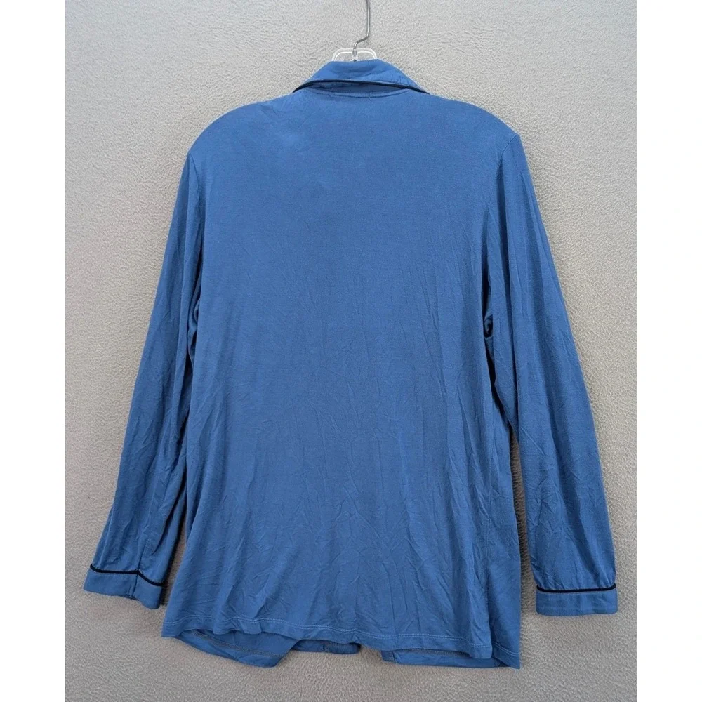 Ekouaer Pajama Set Women's XS Sleepwear Loungewear Long Sleeve Top & Pants Blue‎